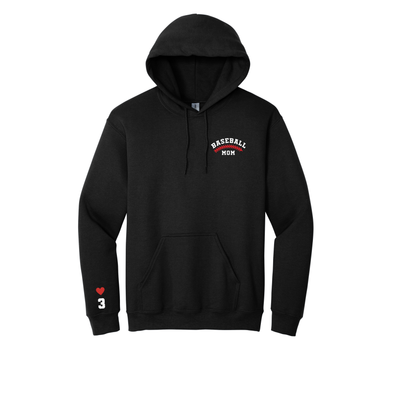 Embroidered Custom Baseball "Fan" Crewneck Garments-FHS Baseball