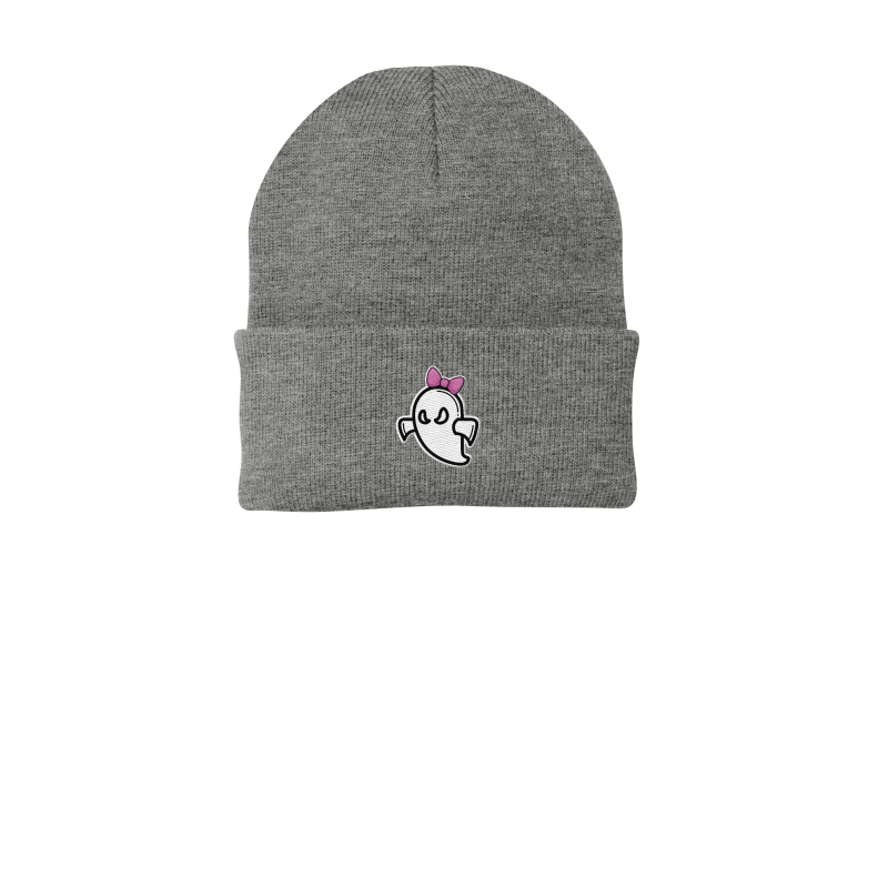 Embroidered Ghost Softball Beanie (Choose your ghost)