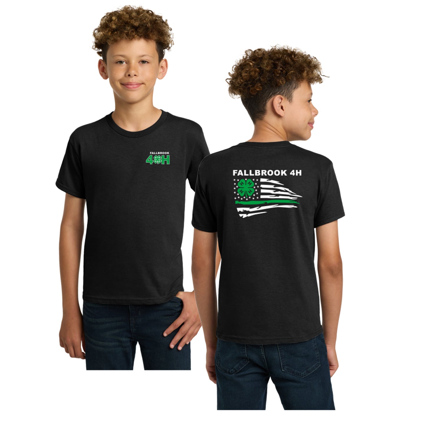 Fallbrook 4-H YOUTH Unisex Shirt - Left Chest/Back Design