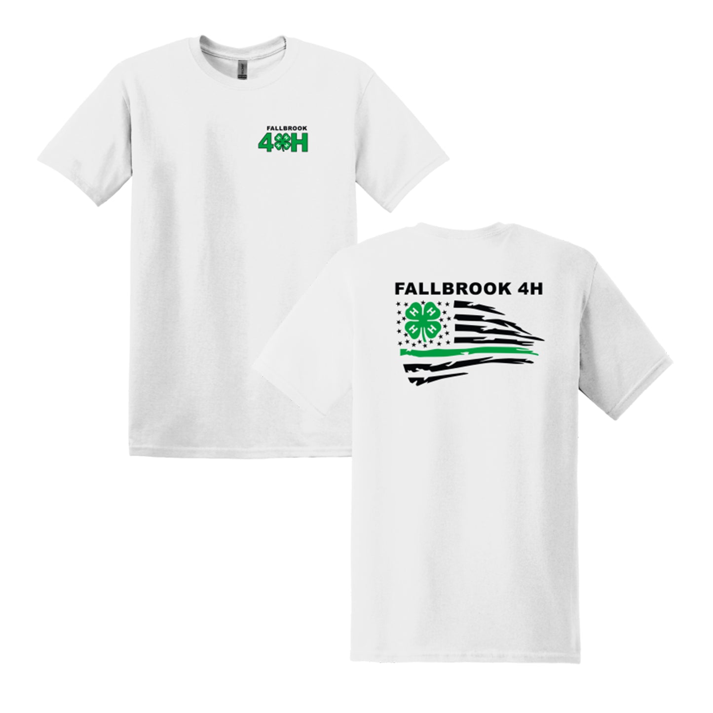 Fallbrook 4-H ADULT Unisex Shirt - Left Chest/Back Design