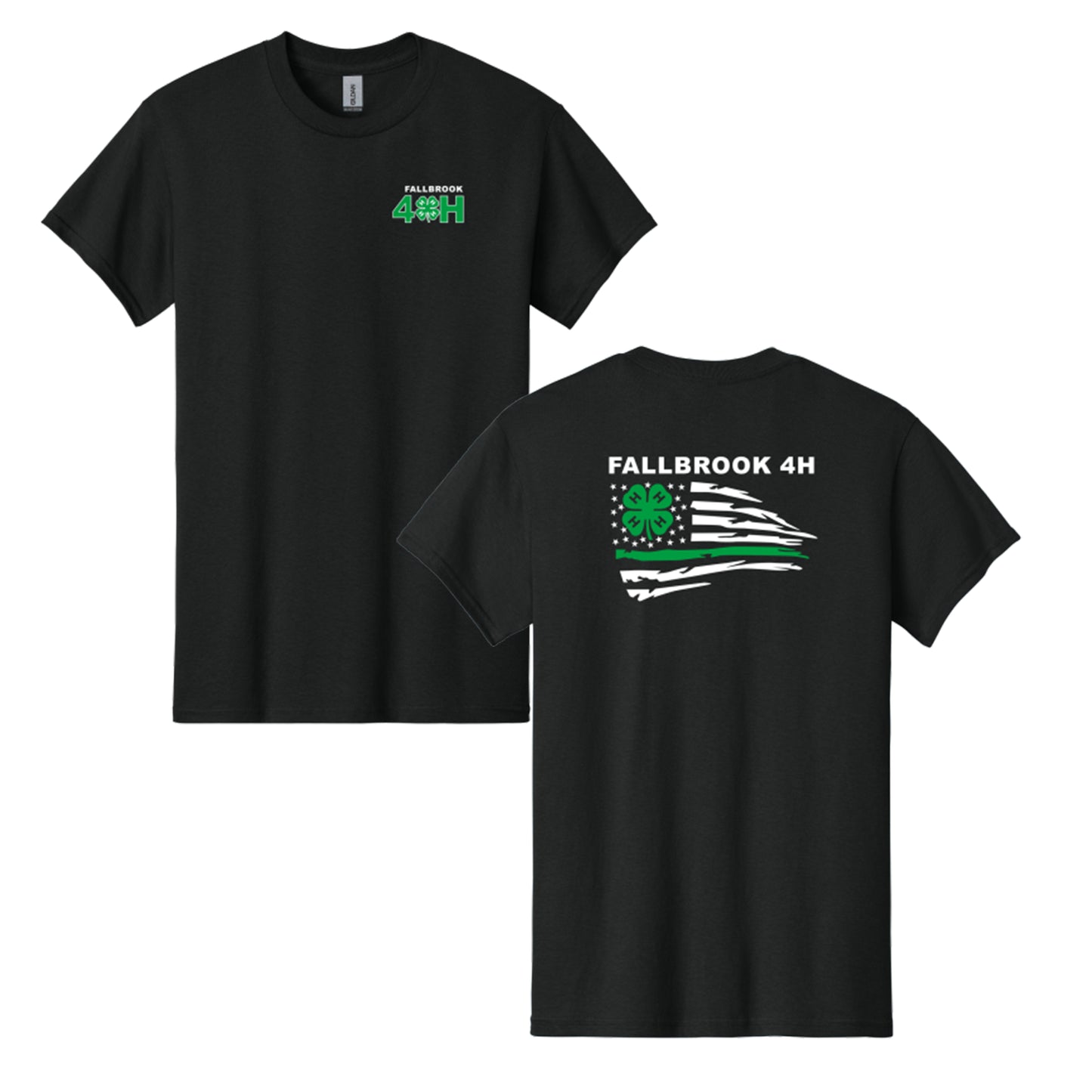 Fallbrook 4-H ADULT Unisex Shirt - Left Chest/Back Design