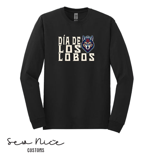 Dia De Los Lobos- Unisex Adult/Youth Long Sleeve Shirt