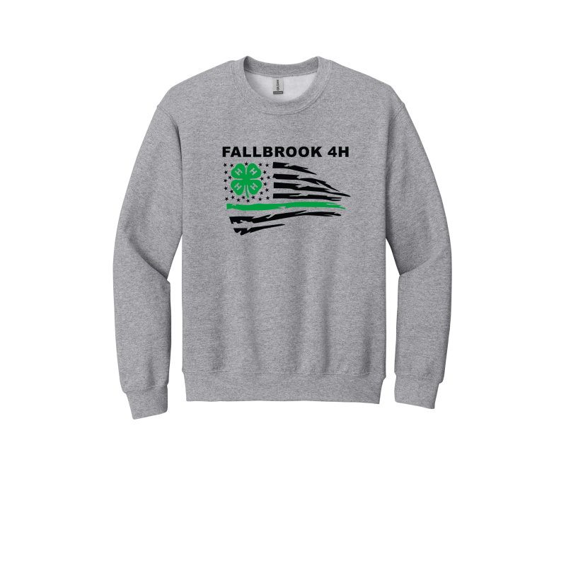 Fallbrook 4-H - YOUTH Unisex Crewneck-Front Design