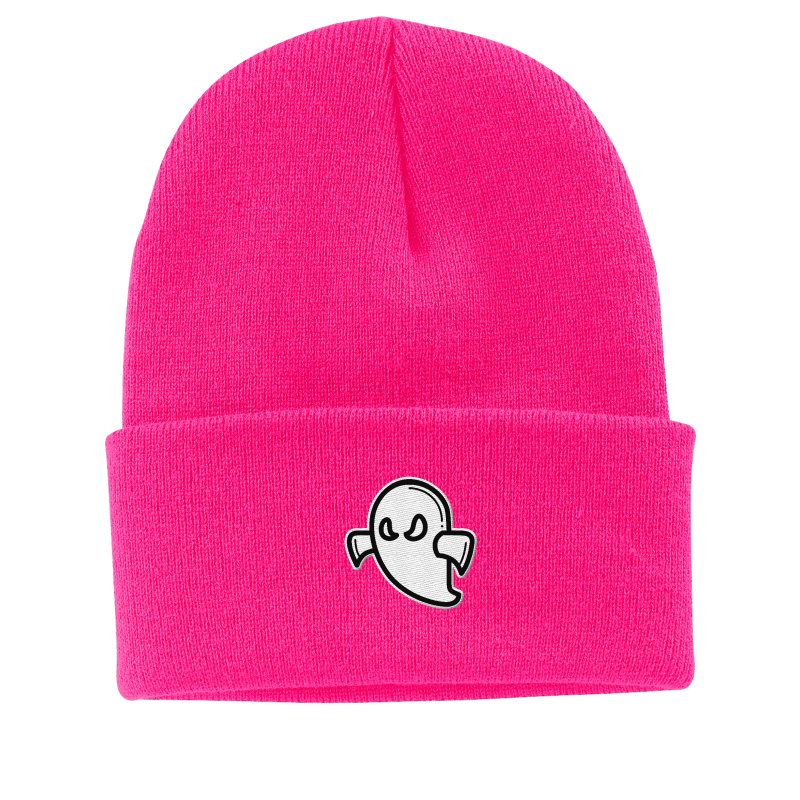 Embroidered Ghost Softball Beanie (Choose your ghost)
