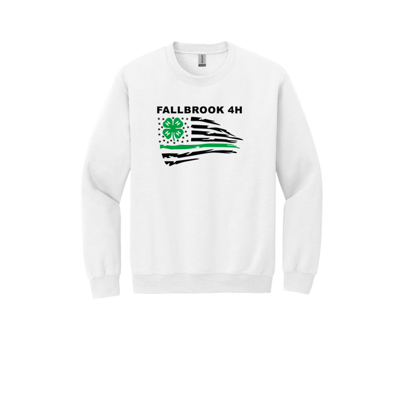 Fallbrook 4-H - YOUTH Unisex Crewneck-Front Design