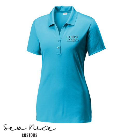 Embroidered Christ The King Logo - Ladies Polo