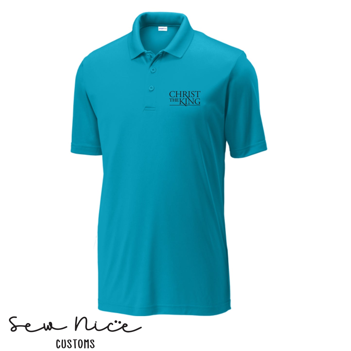 Embroidered Christ The King Logo - Men's Polo