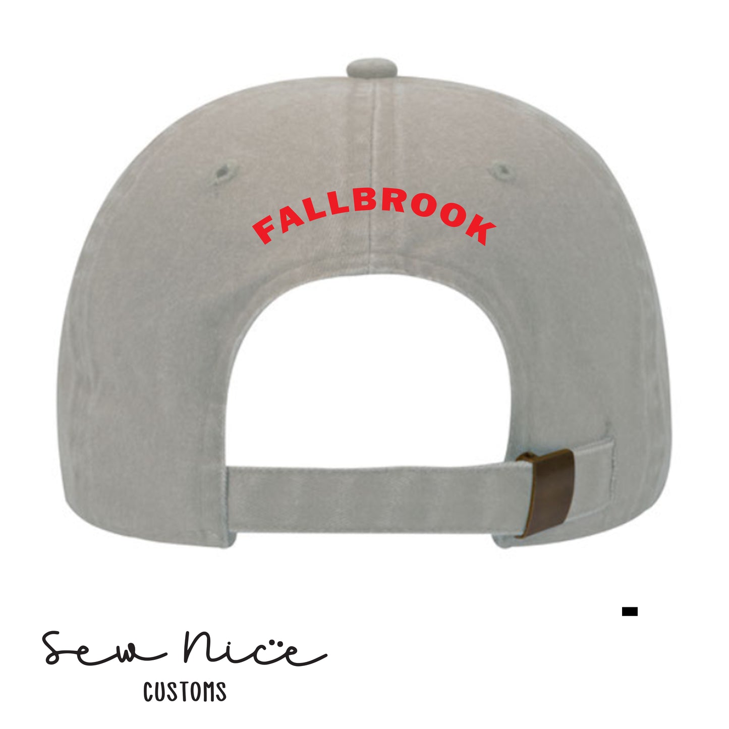 Firefighters- Fallbrook- Embroidered Distressed Dad Hat