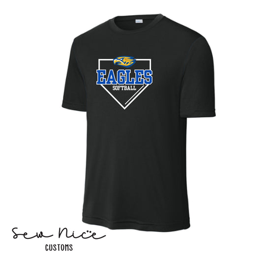 Eagle Softball Plate- UNISEX Dri Fit Shirt