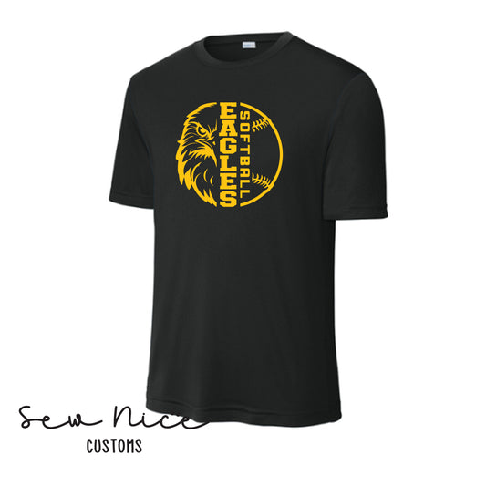 Eagle Face Softball- UNISEX Dri Fit Shirt