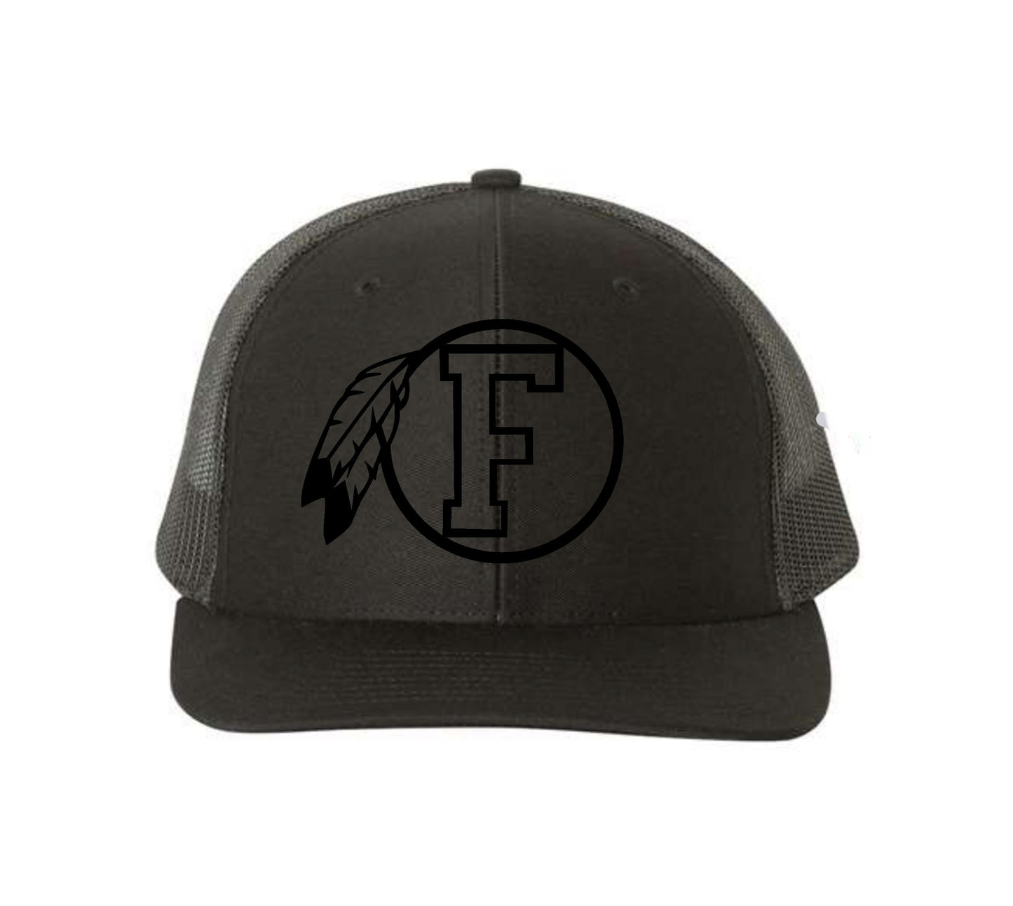 Fallbrook Embroidered BLACK OUT 3D Puff Hat -FPW CHEER