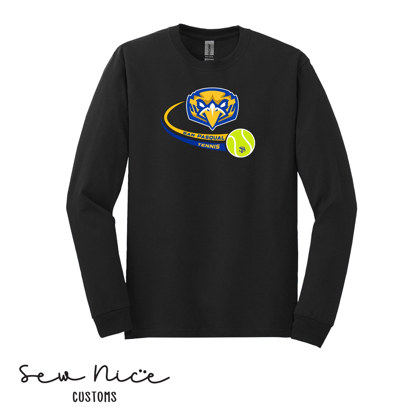 SP Eagles Swoosh Tennis- Unisex Adult/Youth Long Sleeve Shirt
