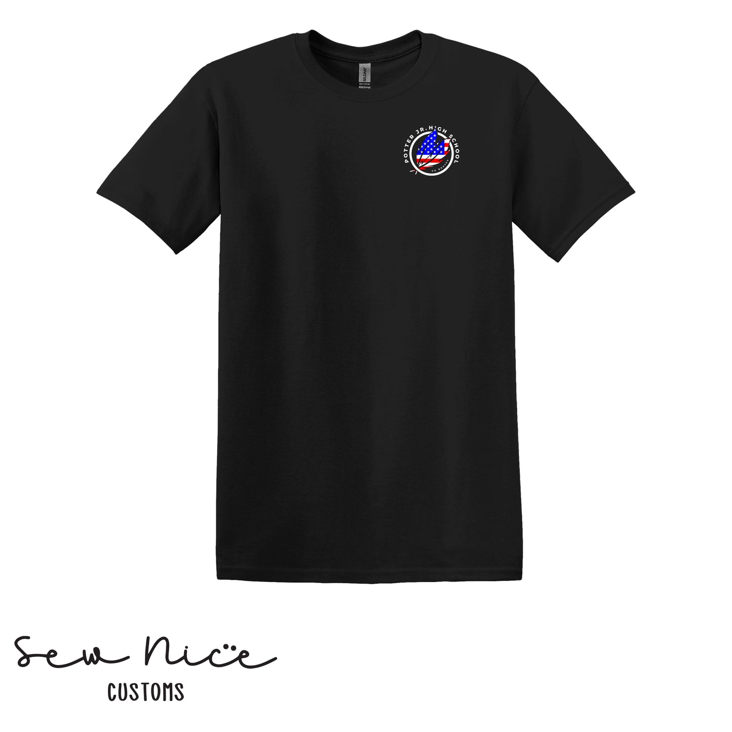American Flag Potter Design- Unisex Adult/Youth T-Shirt