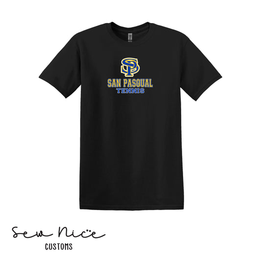 SP San Pasqual Tennis- Unisex Adult/Youth T-Shirt