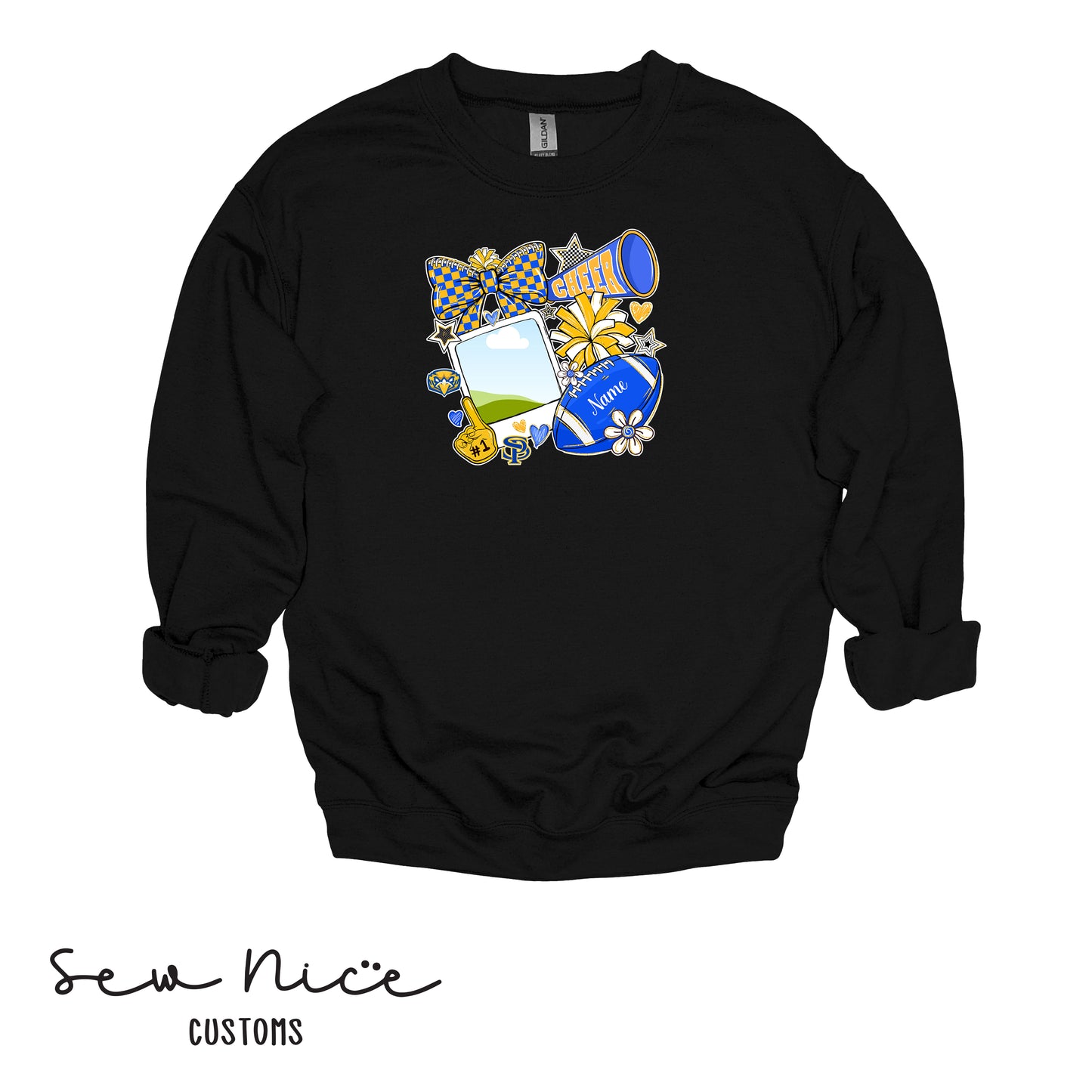 Custom SP Cheer Pic- Unisex Adult/Youth Crewneck Sweatshirt
