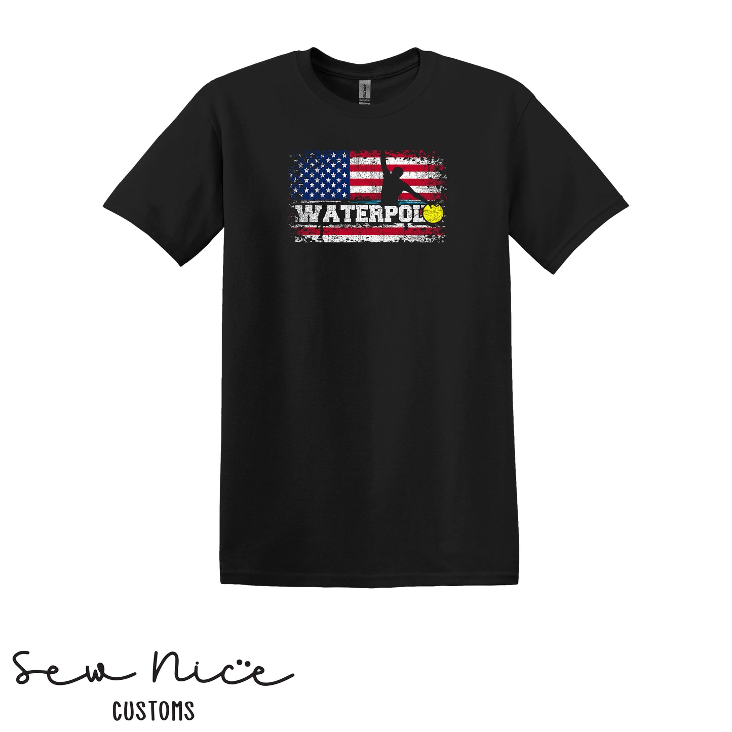 FHS American Flag Water Polo- Unisex Adult/Youth T-Shirt