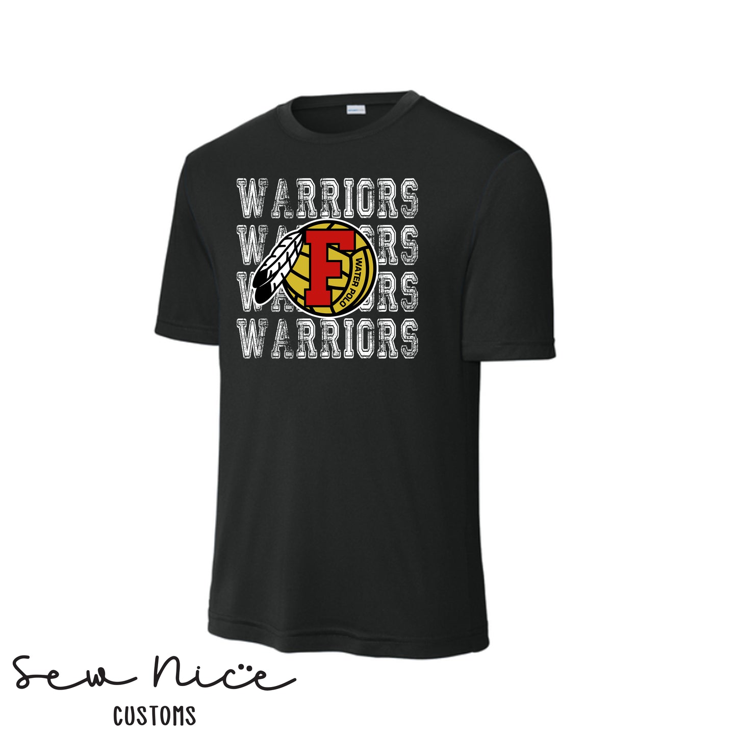 Warriors Stacked FHS Water Polo- Unisex Adult/Youth Dri Fit Shirt