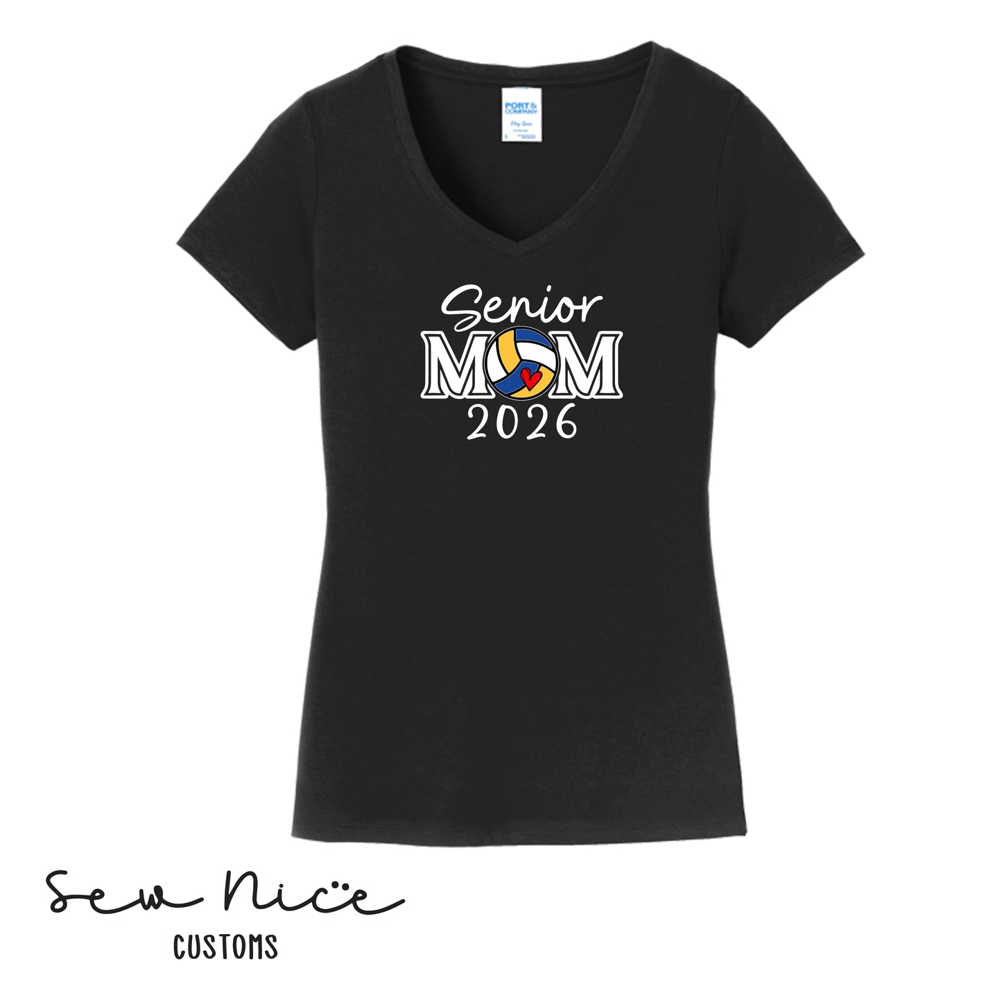 SP Senior MOM 2026 Ladies V-Neck Shirt