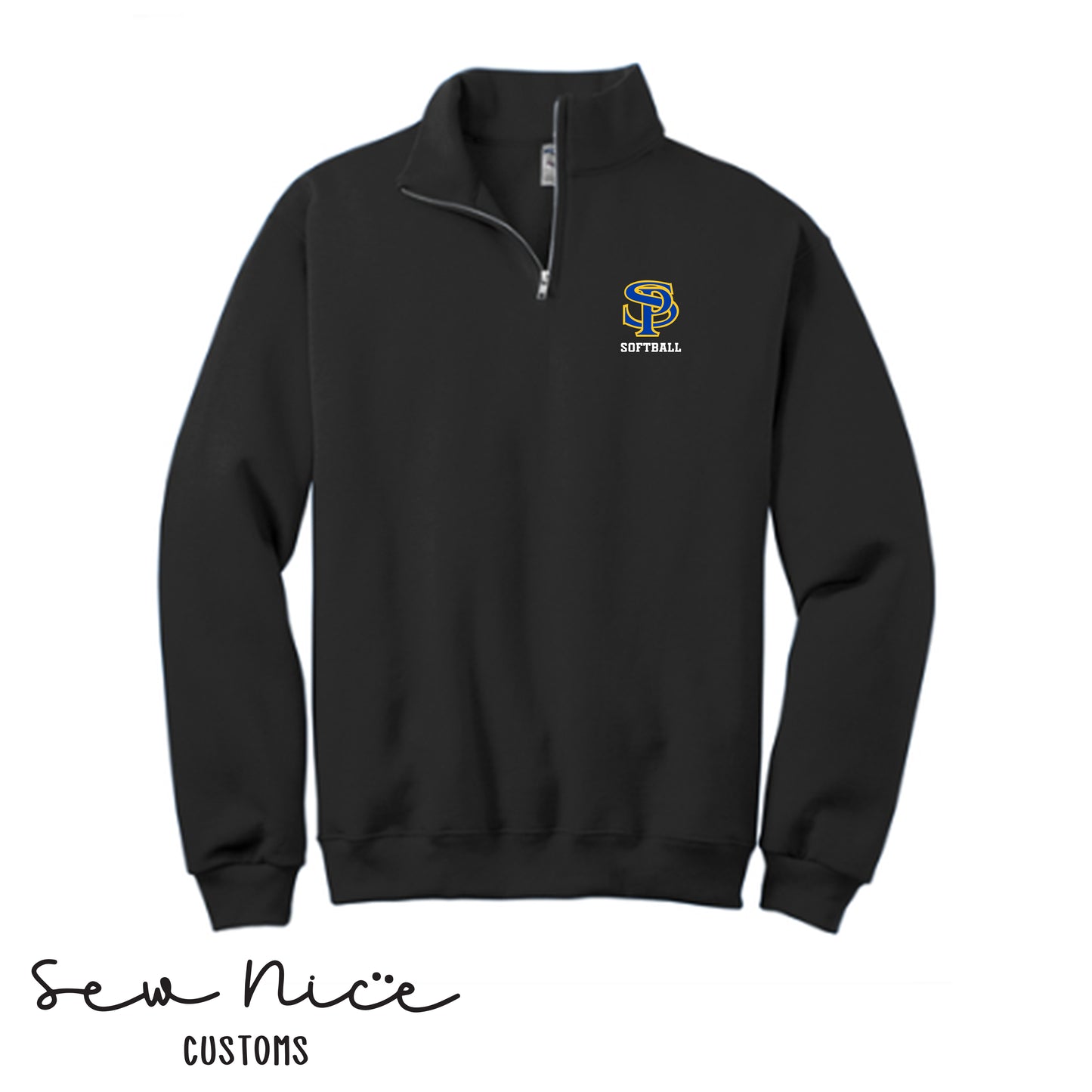 Embroidered SP Logo- Softball  - 1/4 Zip