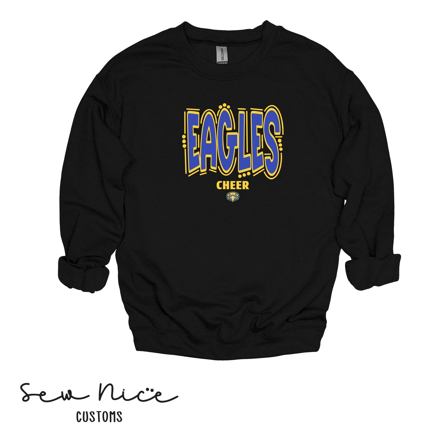 Eagles Doodle Cheer- Unisex Adult/Youth Crewneck Sweatshirt