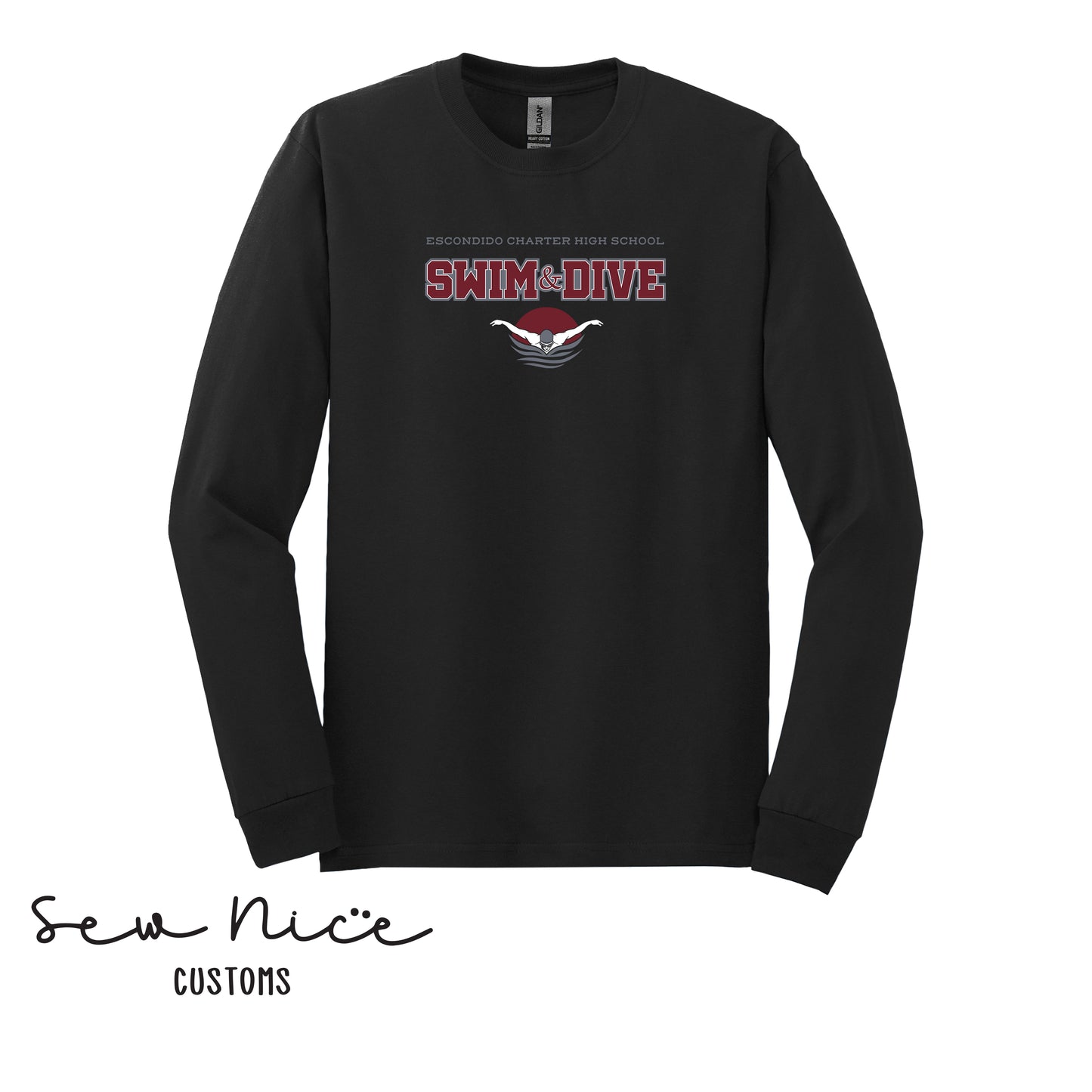 YOUTH-ECHS Swim & Dive- Unisex Shirt, Long Sleeve, Crewneck, Hoodie