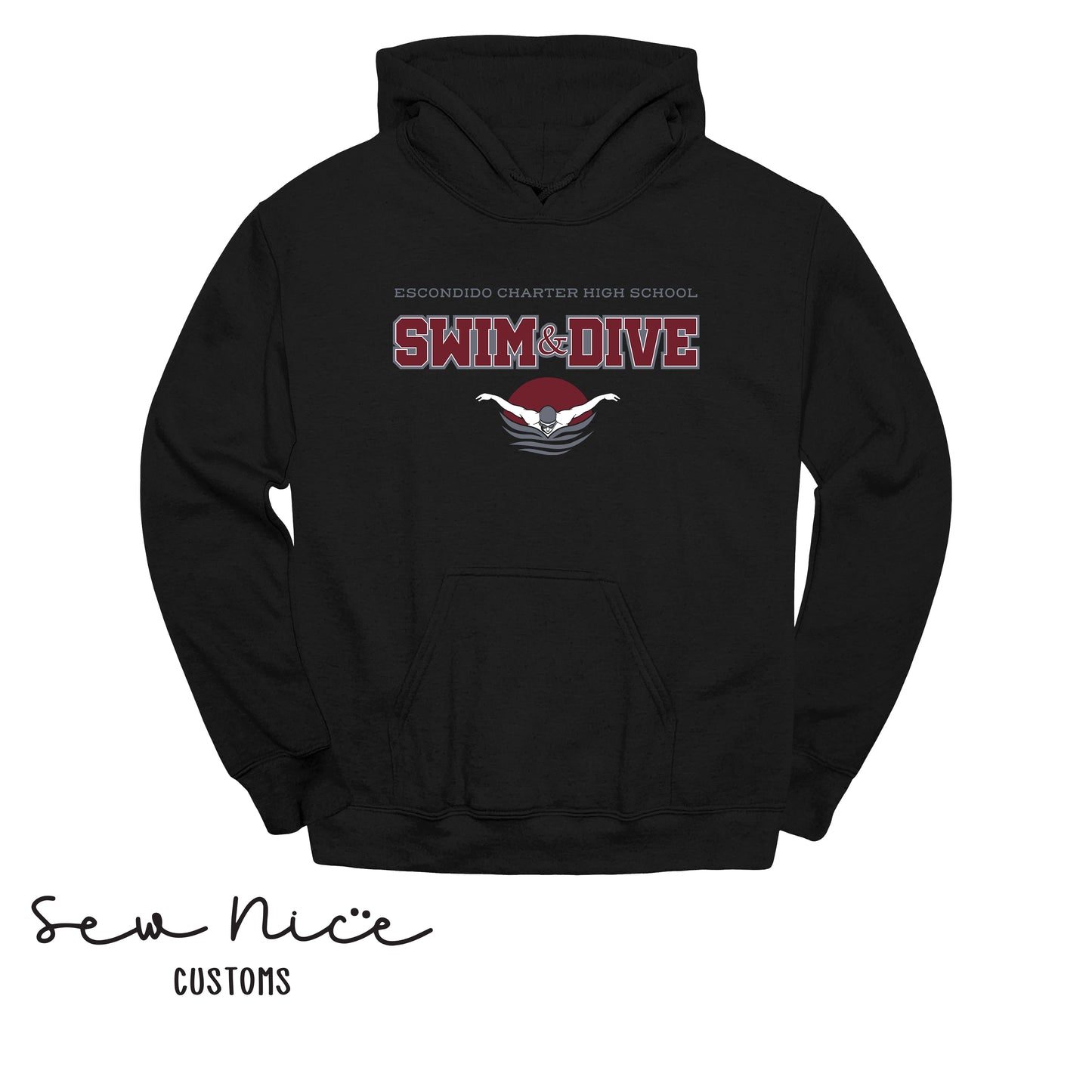 YOUTH-ECHS Swim & Dive- Unisex Shirt, Long Sleeve, Crewneck, Hoodie