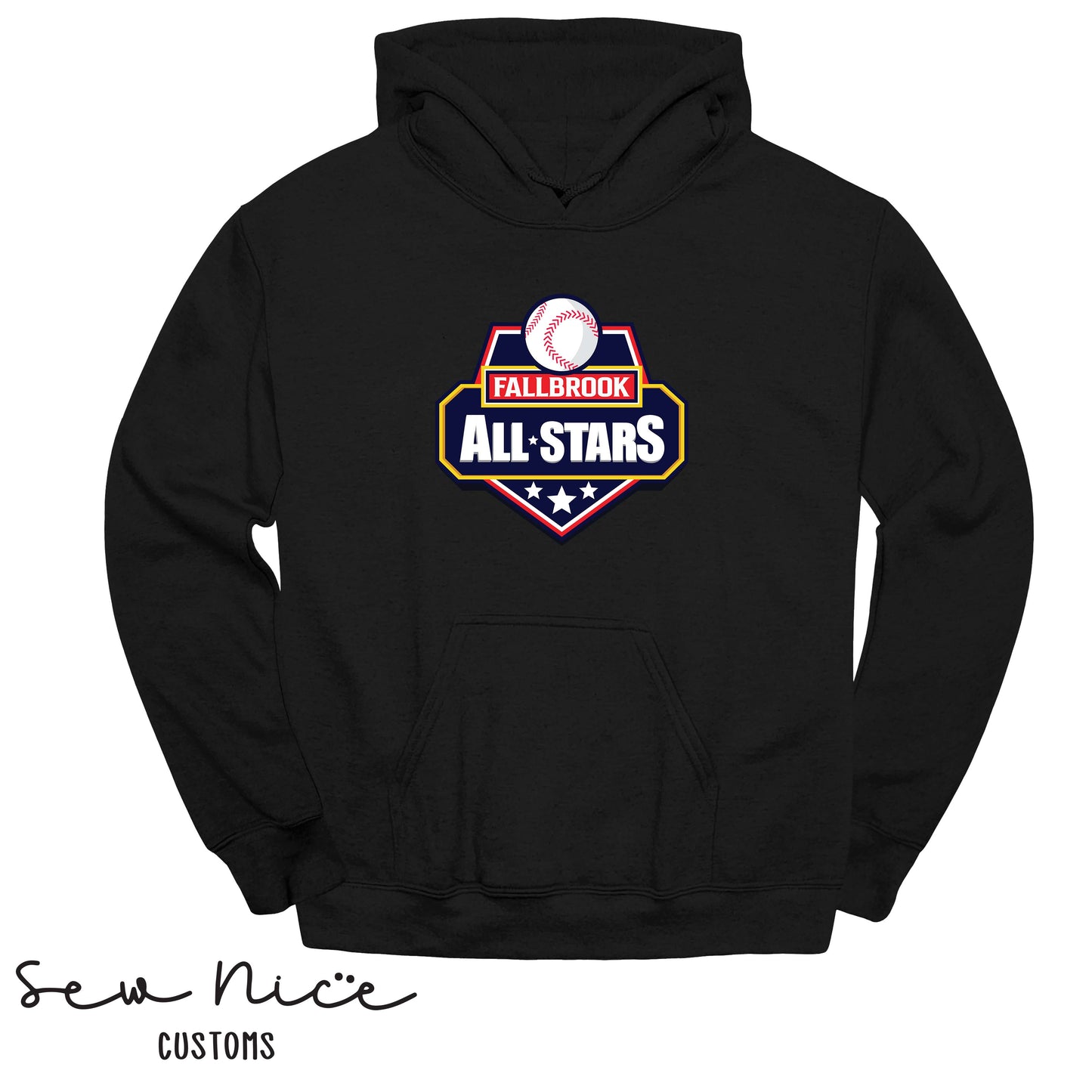 Fallbrook All Star Logo - Unisex Cotton Hoodie