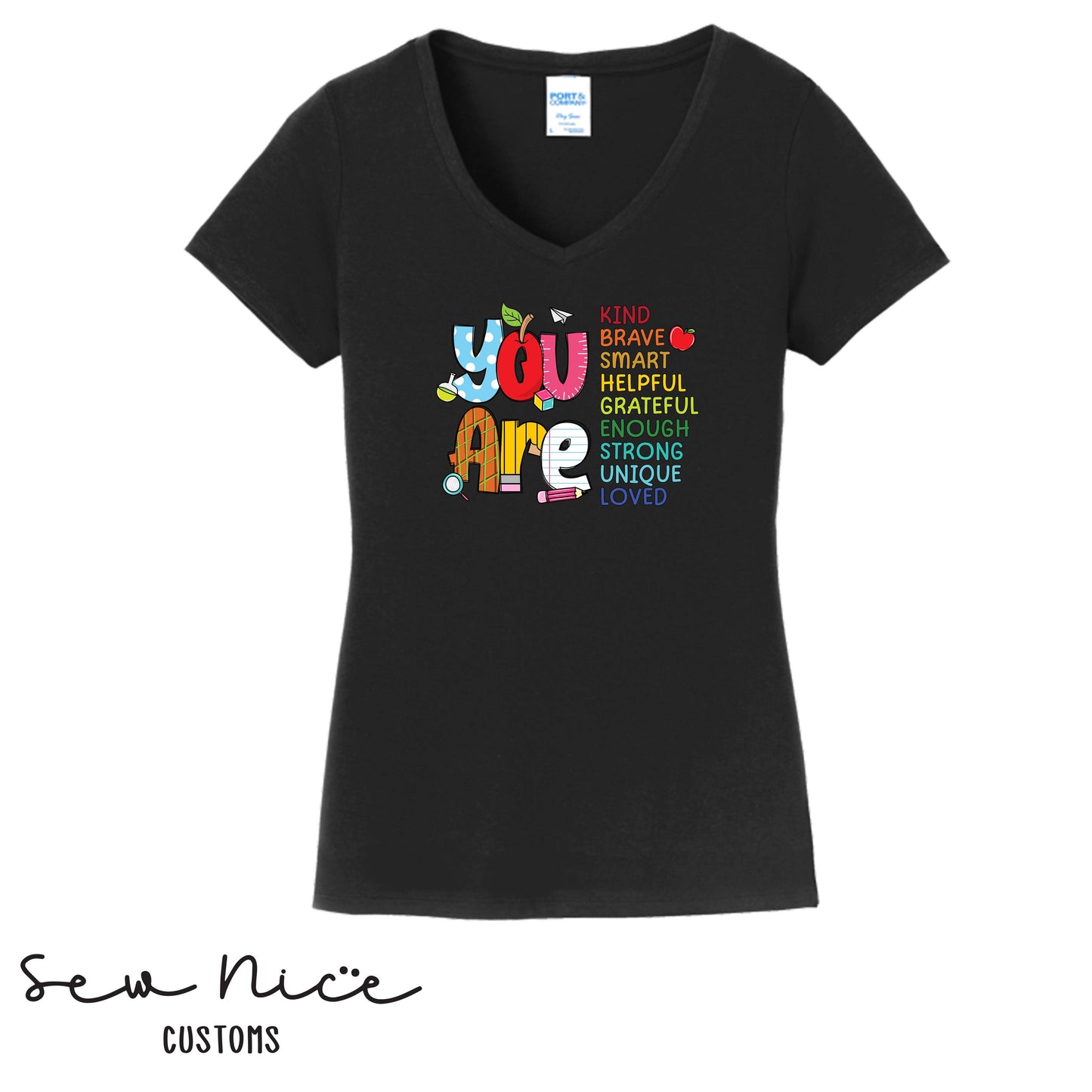 You Are..- Ladies V-Neck (Maie Ellis)