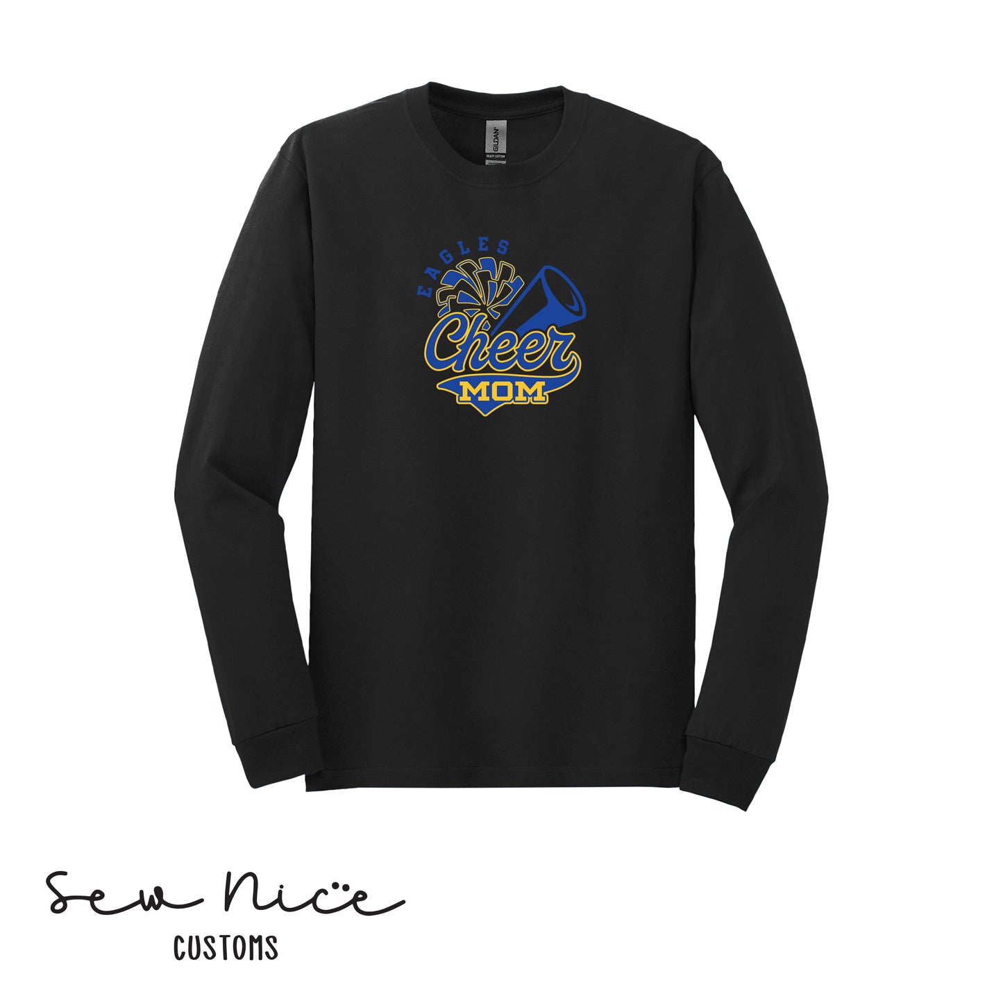 Eagles Cheer Mom- Unisex Adult Long Sleeve Shirt