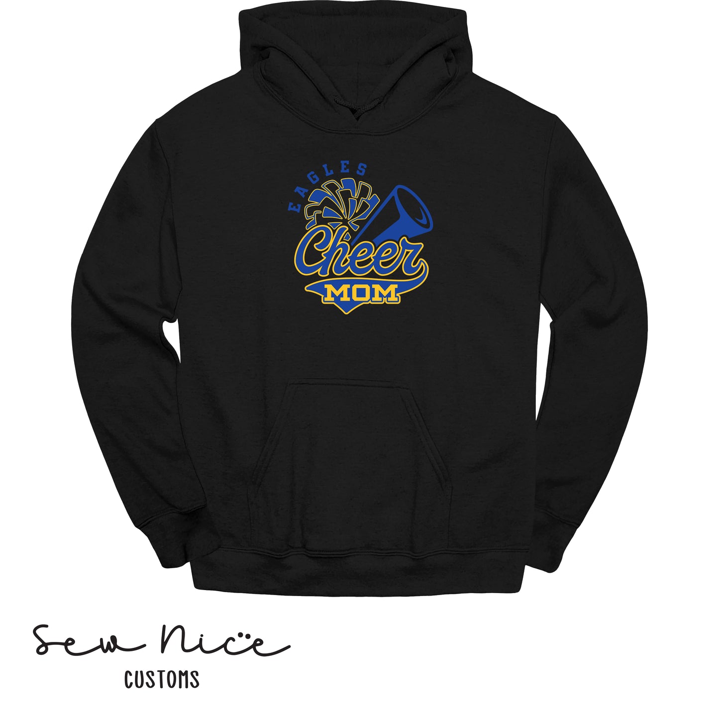 Eagles Cheer Mom- Unisex Adult Hoodie