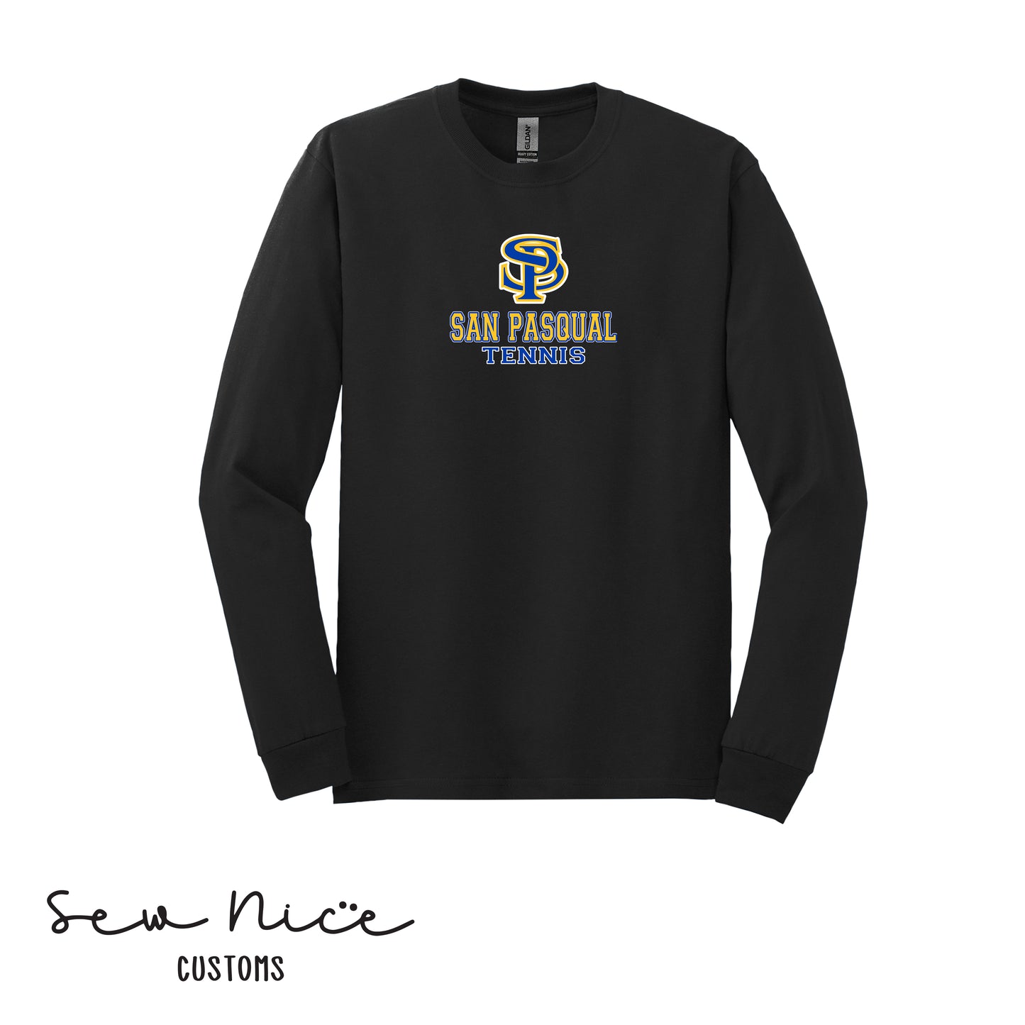 SP San Pasqual Tennis-Unisex Adult/Youth Long Sleeve Shirt