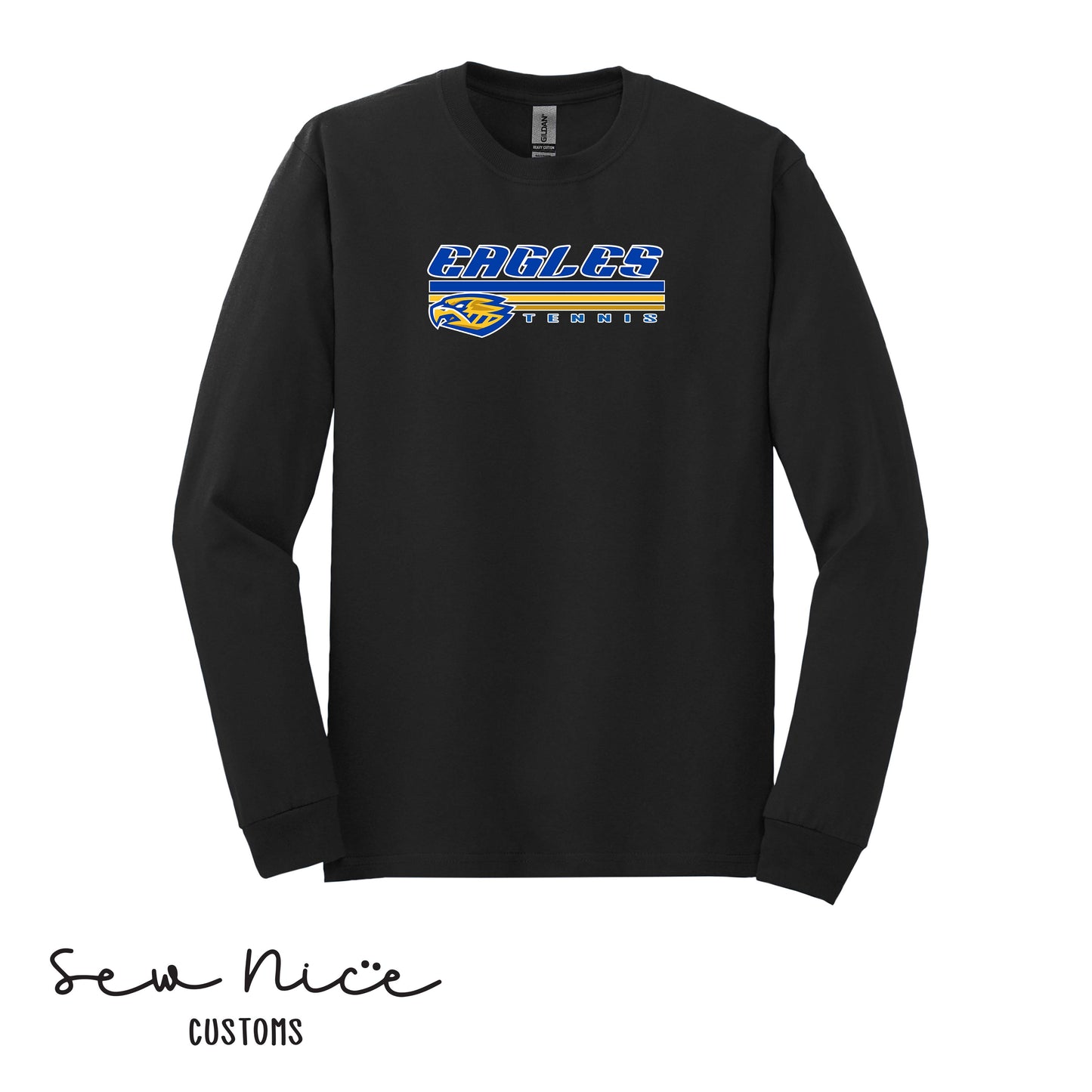 SP Eagles Lines- Tennis- Unisex Adult/Youth Long Sleeve Shirt
