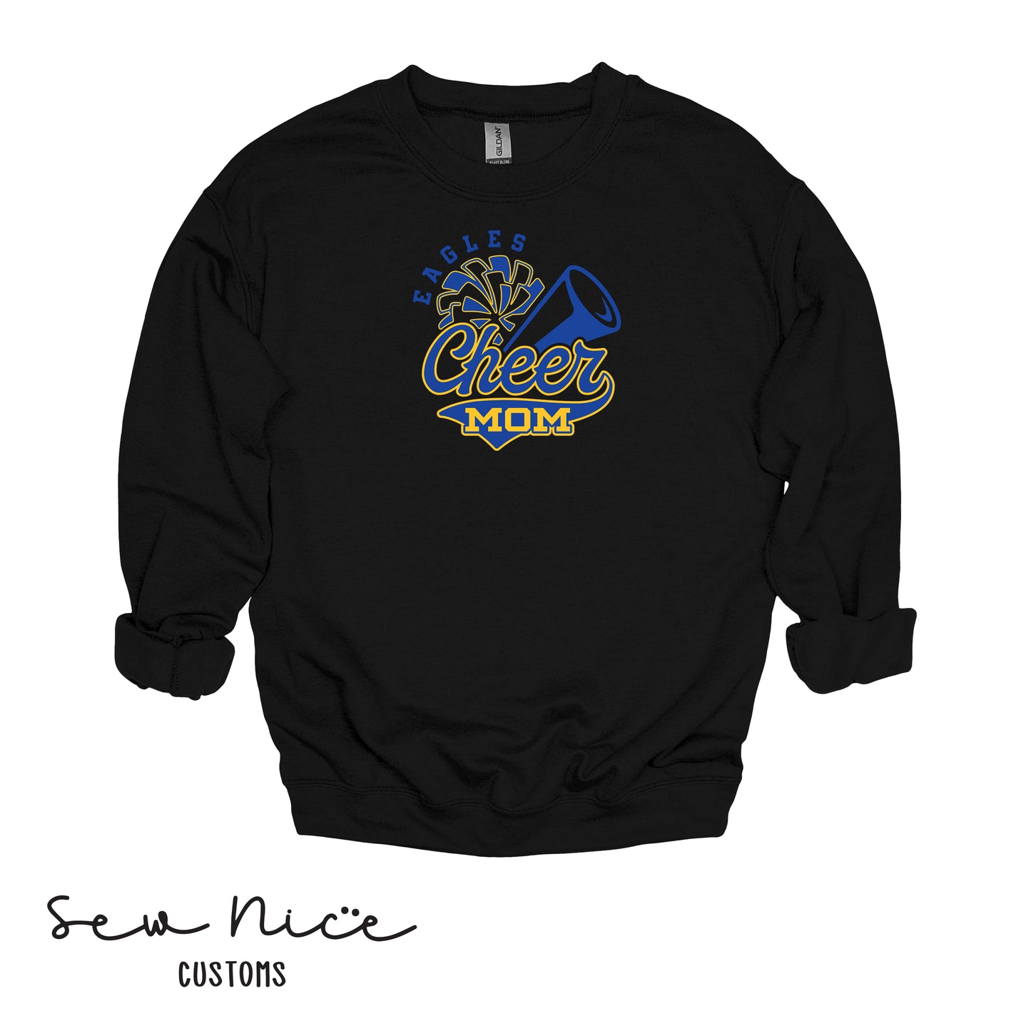 Eagles Cheer Mom- Unisex Crewneck Sweatshirt