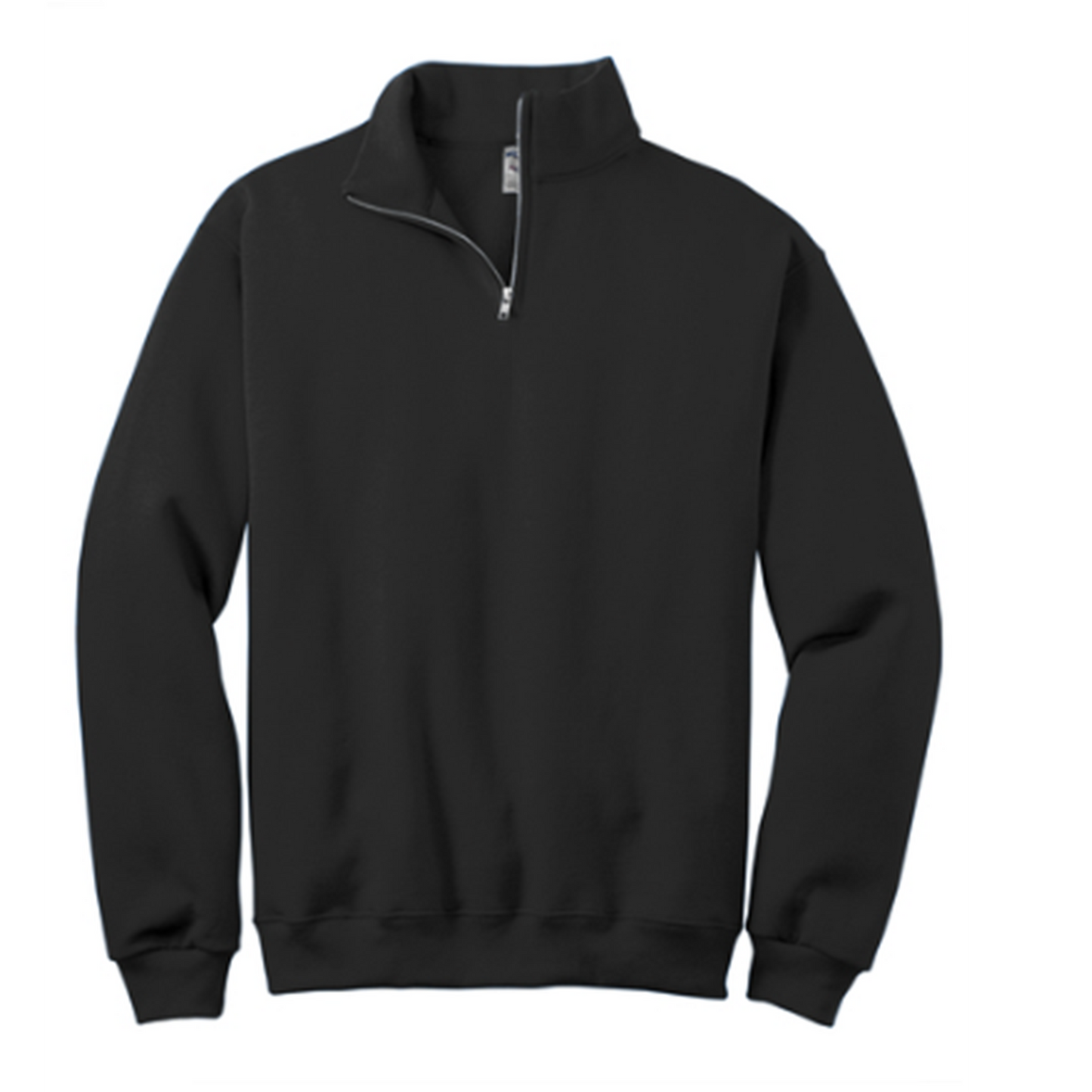 Embroidered Ghost with Drink - Unisex 1/4 Zip Sweatshirt