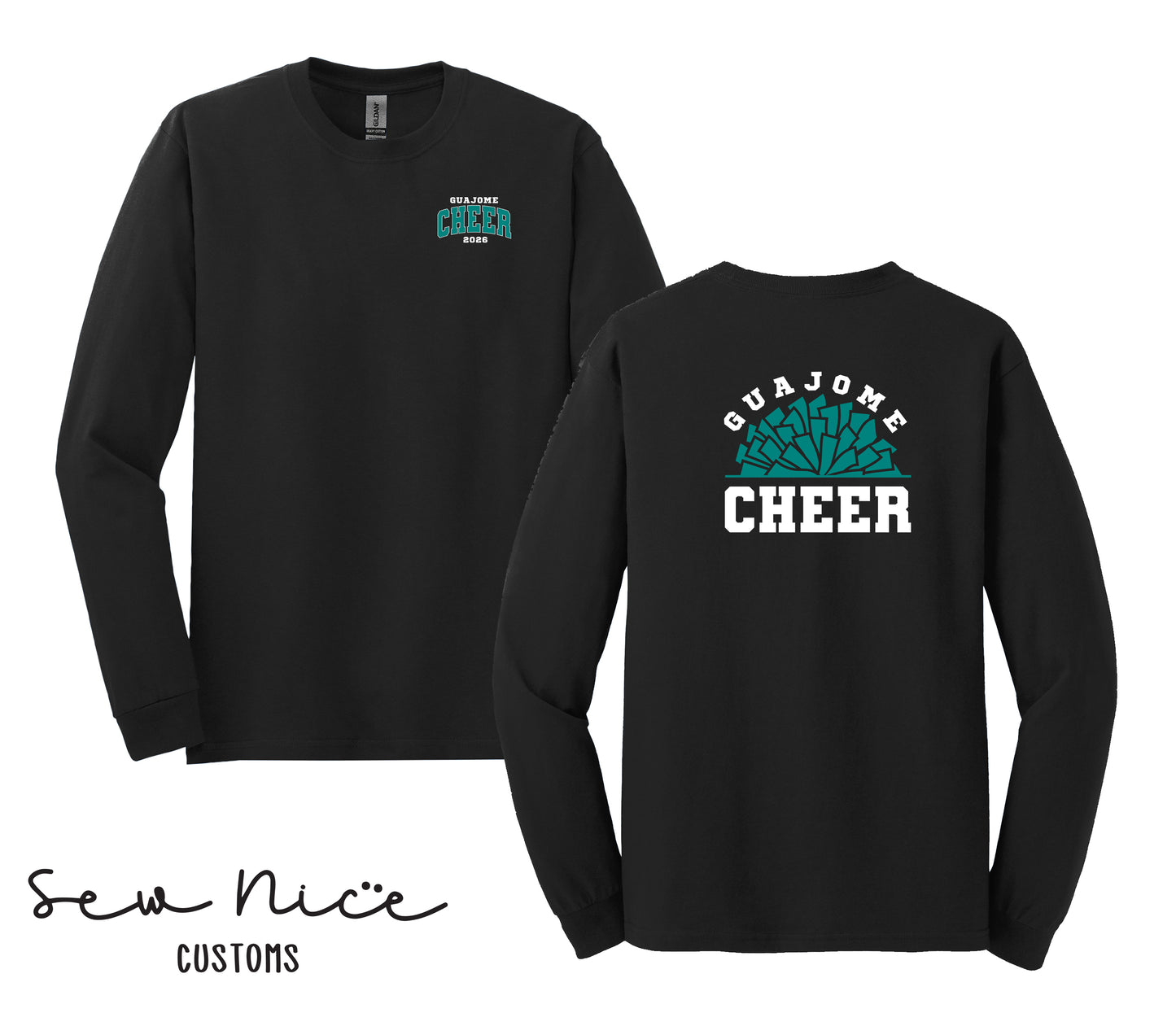 Guajome Pom Pom Cheer- Unisex Adult/Youth Long Sleeve