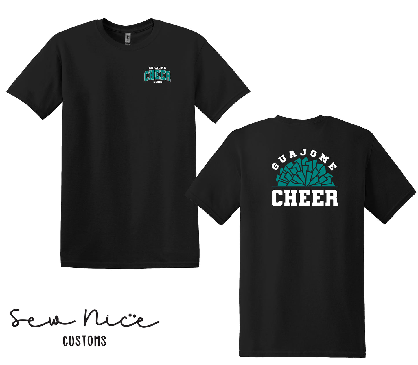 Guajome Pom Pom Cheer - Unisex Adult/Youth T-Shirt