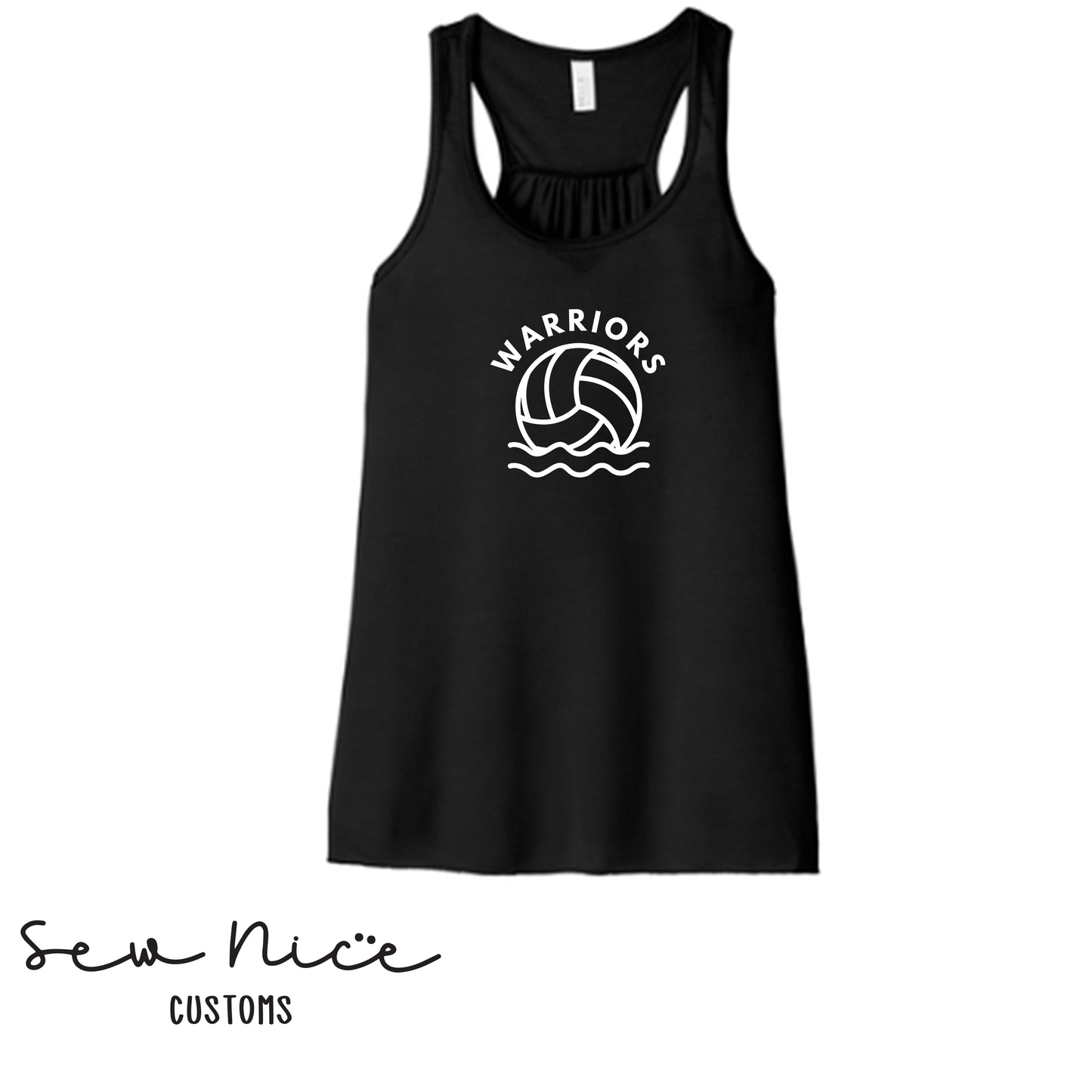 WARRIORS FHS Water Polo - Ladies Bella Canvas Flowy Tank Top