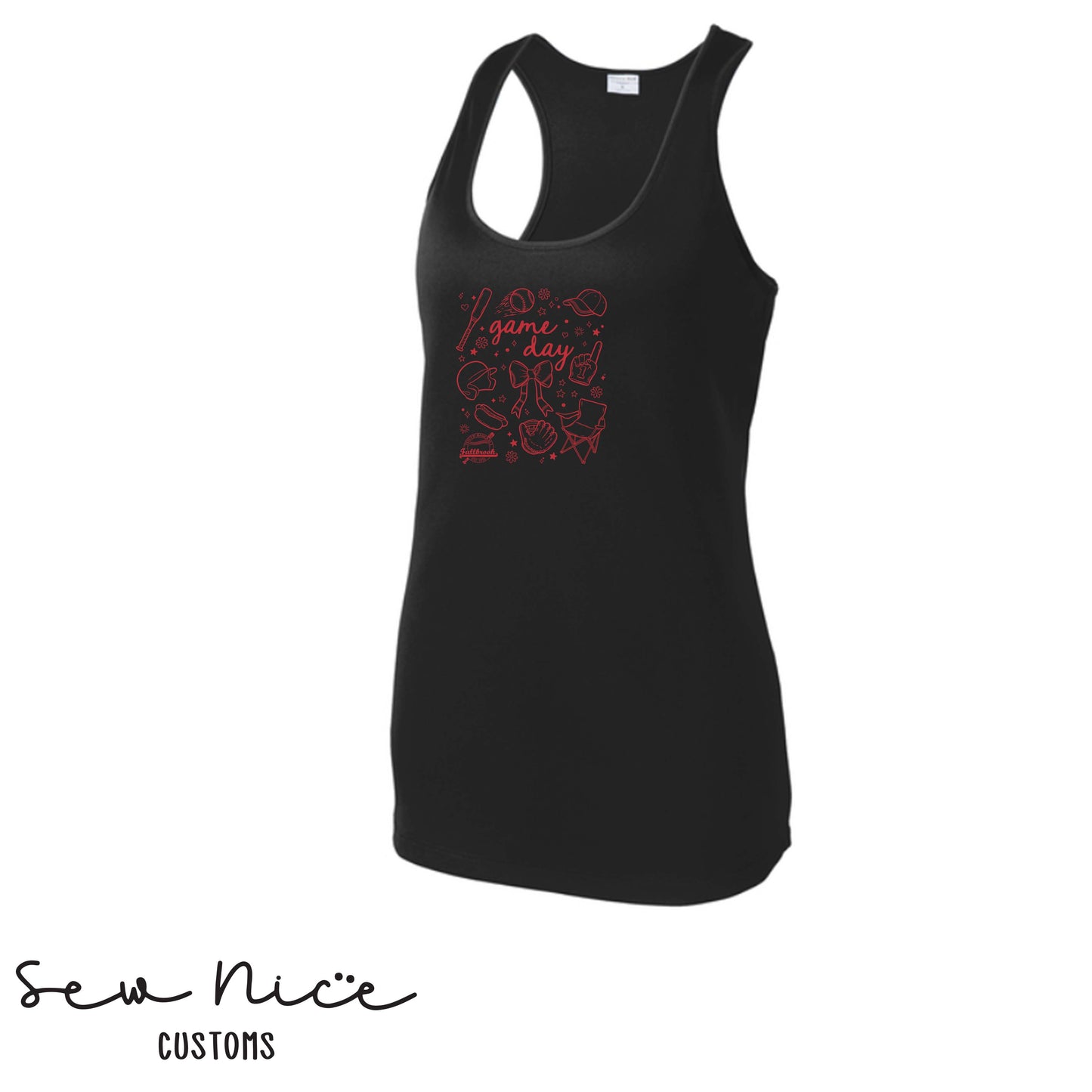 FYB Doodle Game Day- Ladies Dri Fit Tank Top