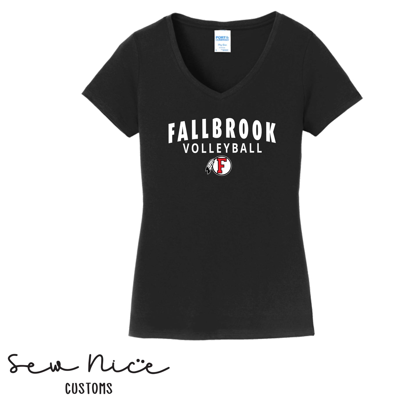 Fallbrook Arch Volleyball - Ladies V-Neck