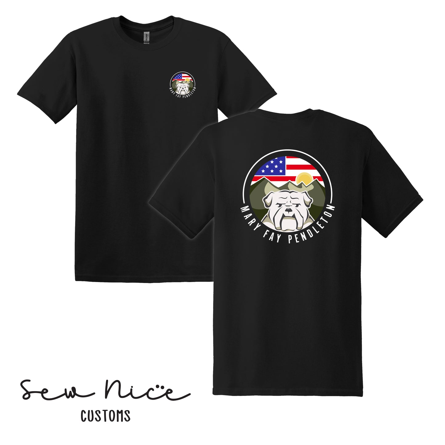 YOUTH-Mary Fay Logo Shirt -FRONT/BACK designs