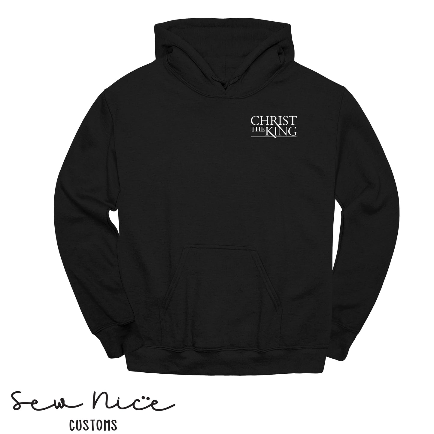 Embroidered Christ The King Logo-Hoodie
