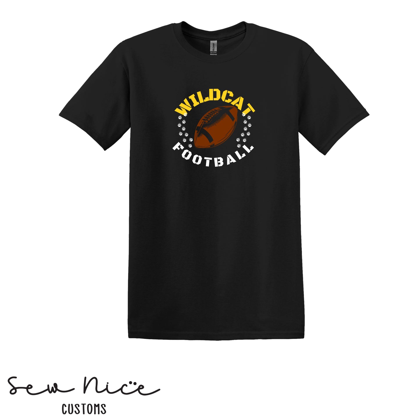 Sullivan Football Paw Print - Unisex Adult/Youth T-Shirt