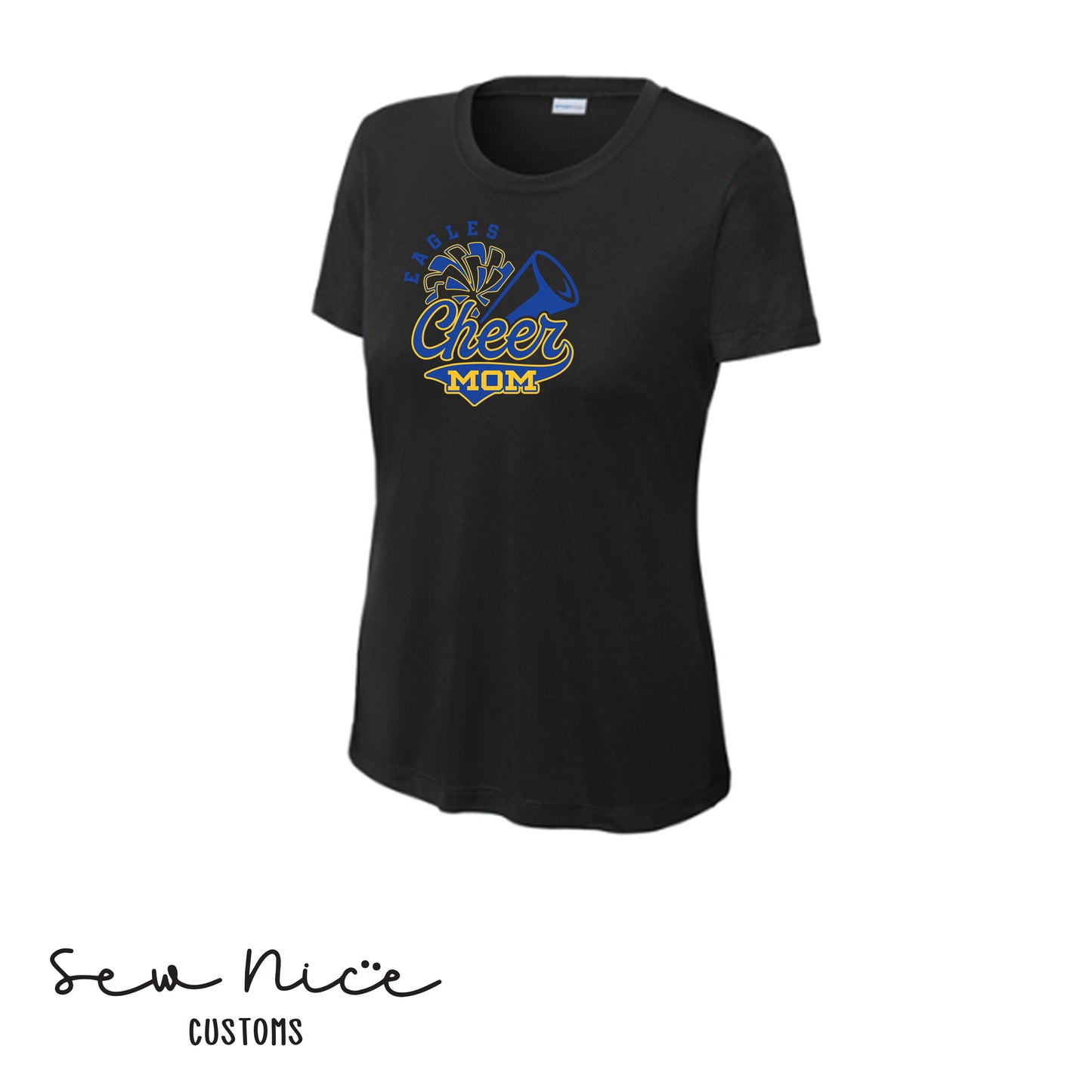 Eagles Cheer Mom- Ladies Dri Fit Shirt