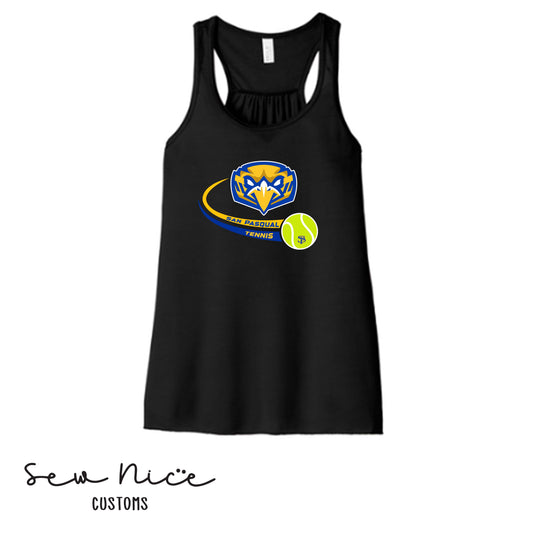 SP Eagles Swoosh Tennis- Ladies Bella Canvas Tank Top