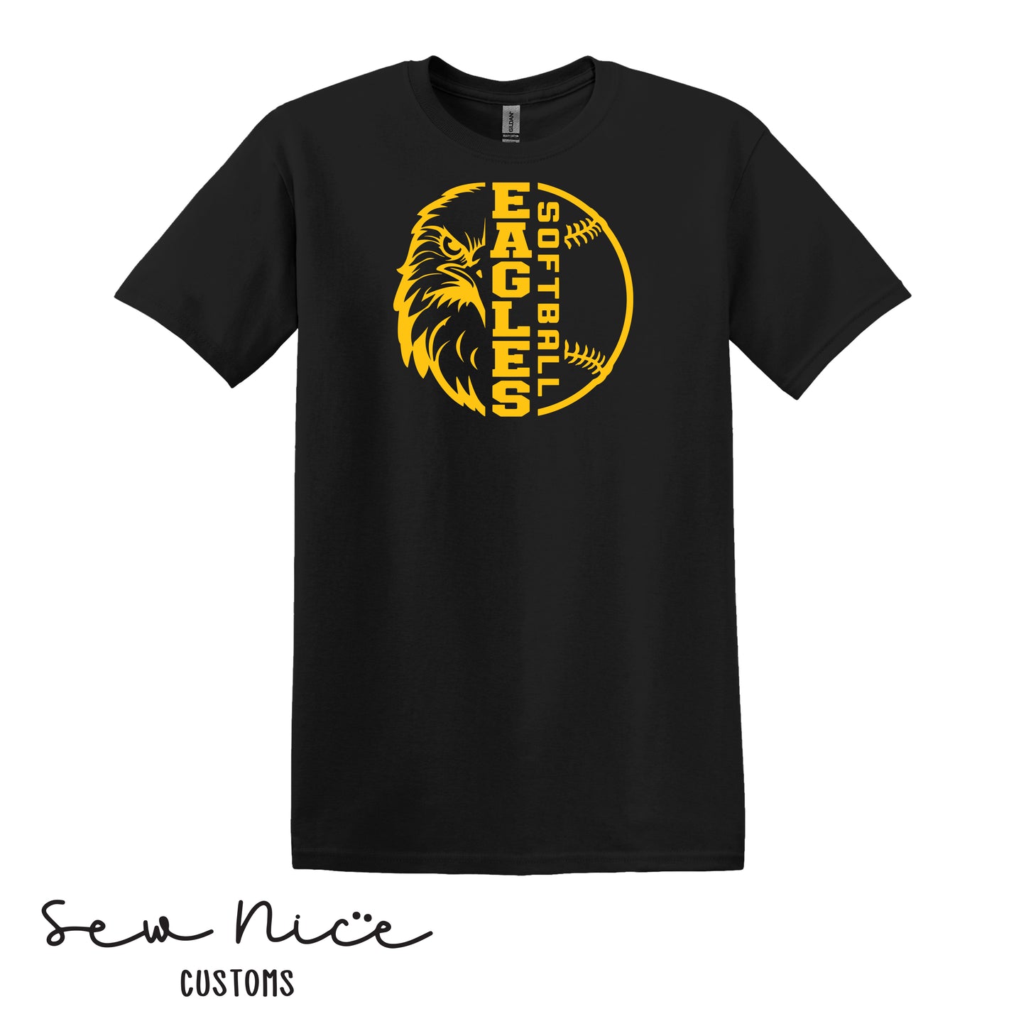 YOUTH Eagle Face Softball Shirt