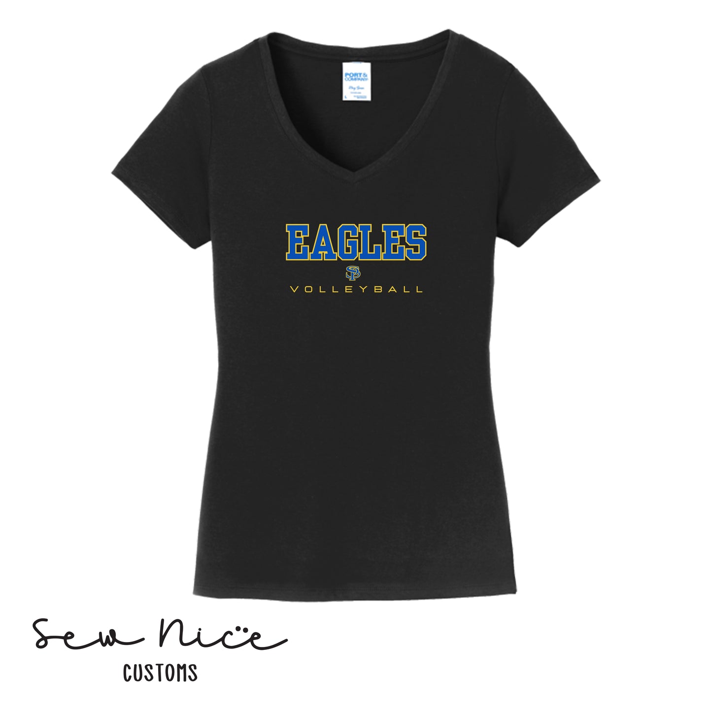SP Eagles Volleyball Ladies V-Neck Shirt