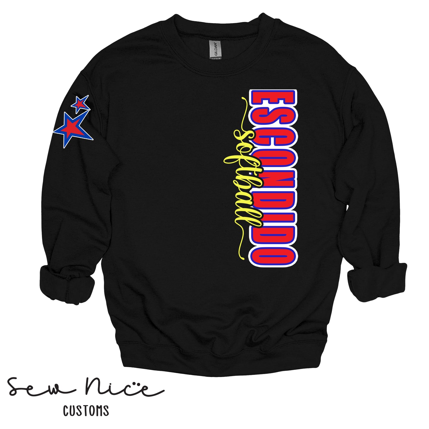 Escondido Side Design- Unisex Crewneck Sweatshirt