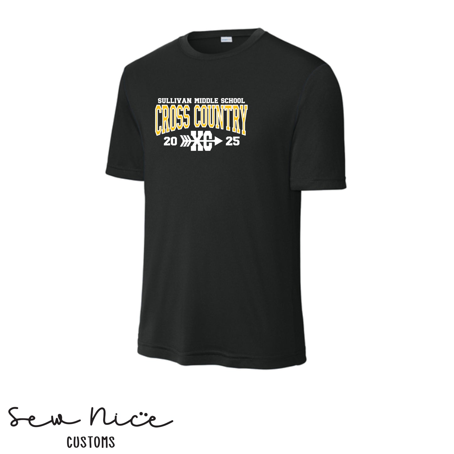 Sullivan Middle School Cross Country XC- Unisex Adult/Youth Dri Fit Shirt