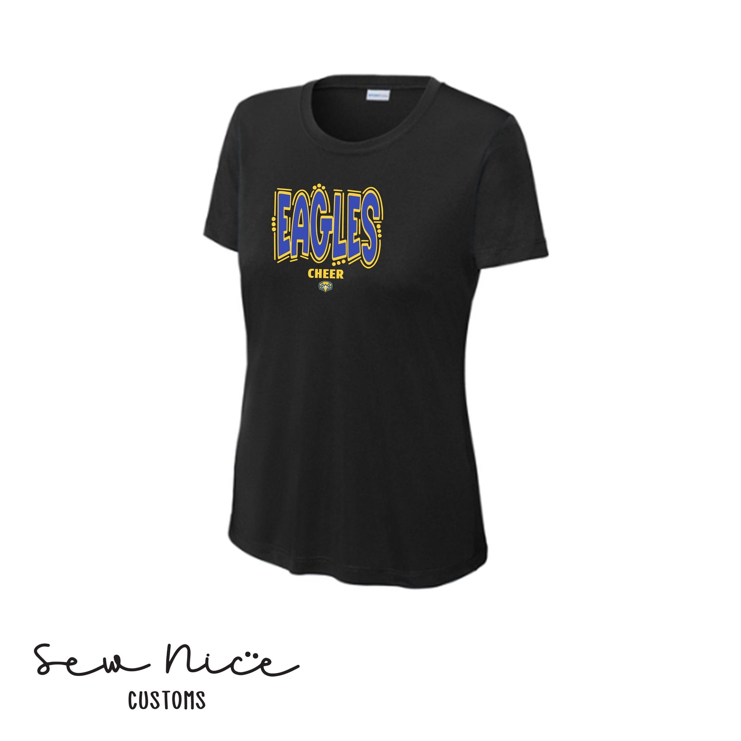 Eagles Doodle Cheer- Ladies Dri Fit Shirt
