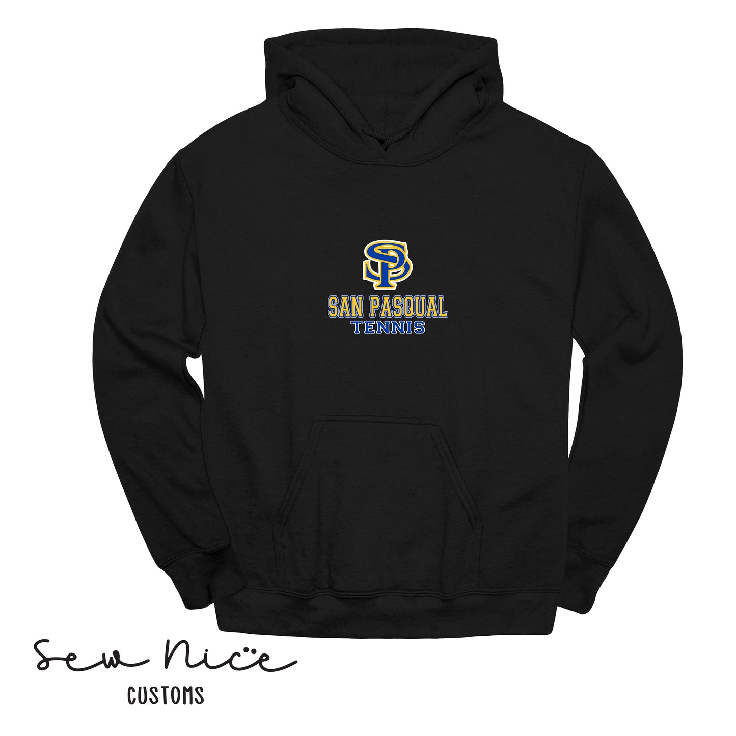 SP San Pasqual Tennis- Unisex Adult/Youth Hoodie